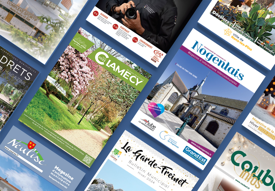 Bulletins municipaux – conception éditoriale et graphique