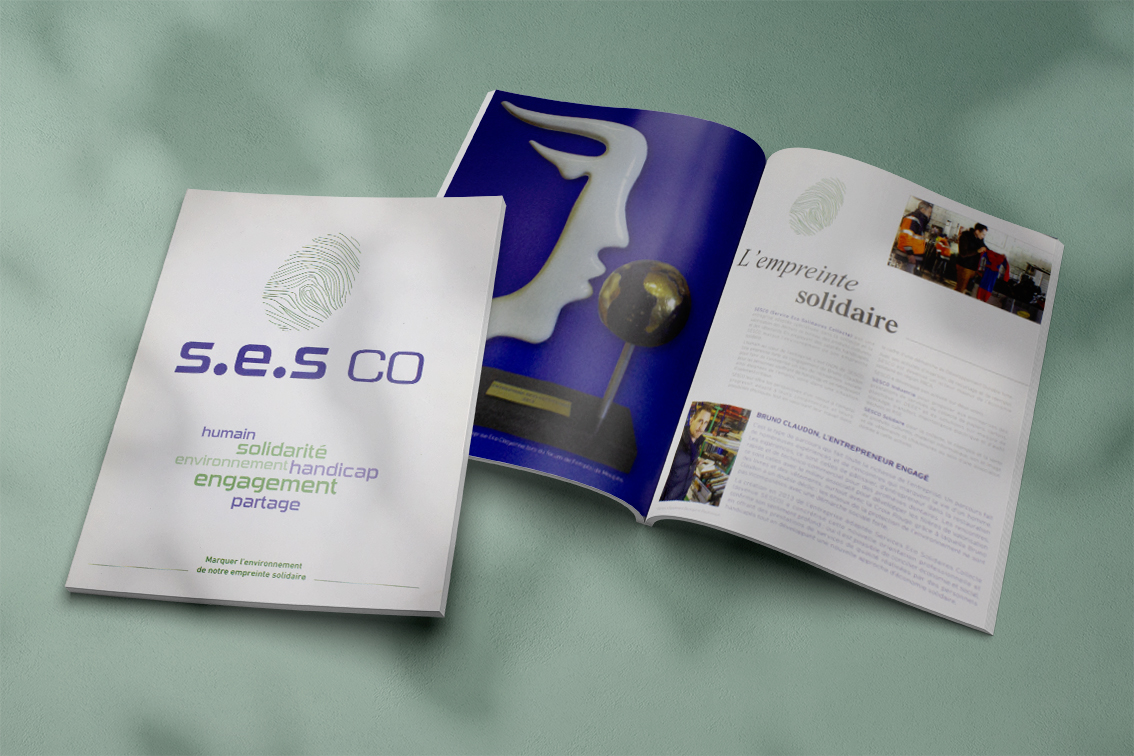 Support de communication éco-solidaire et minimaliste