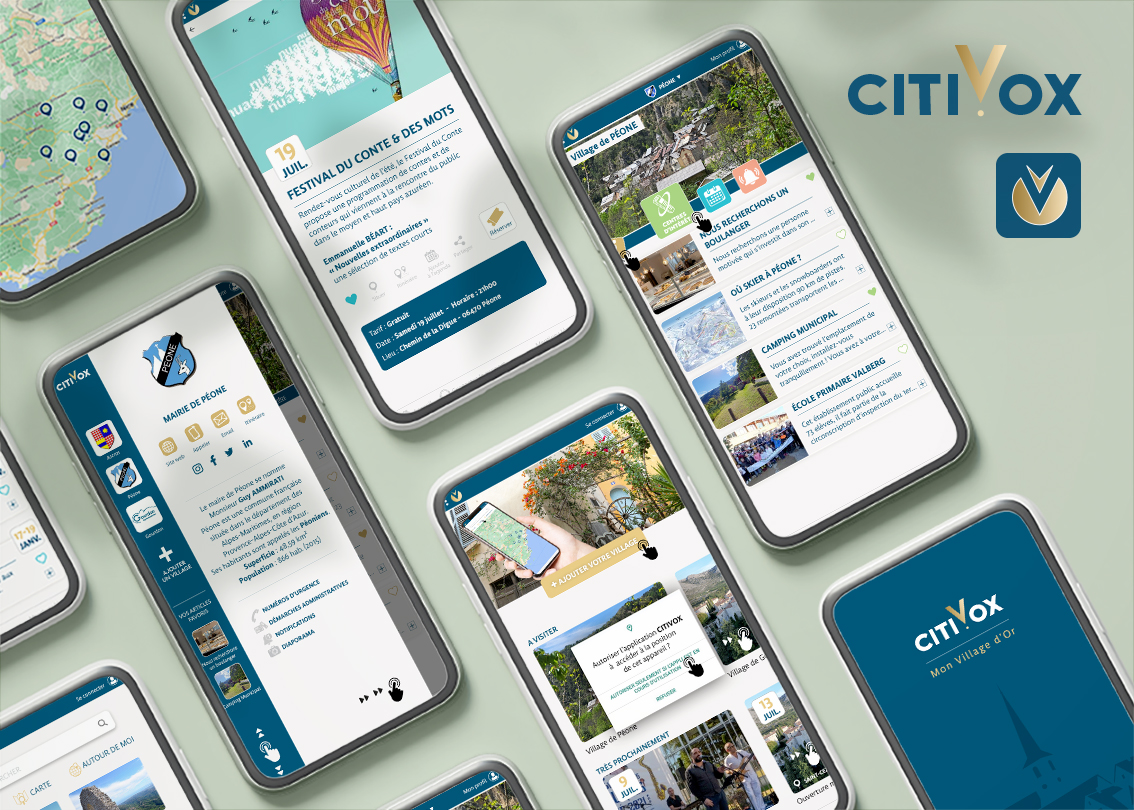 Design d’application mobile – valorisation des villages des Alpes-Maritimes