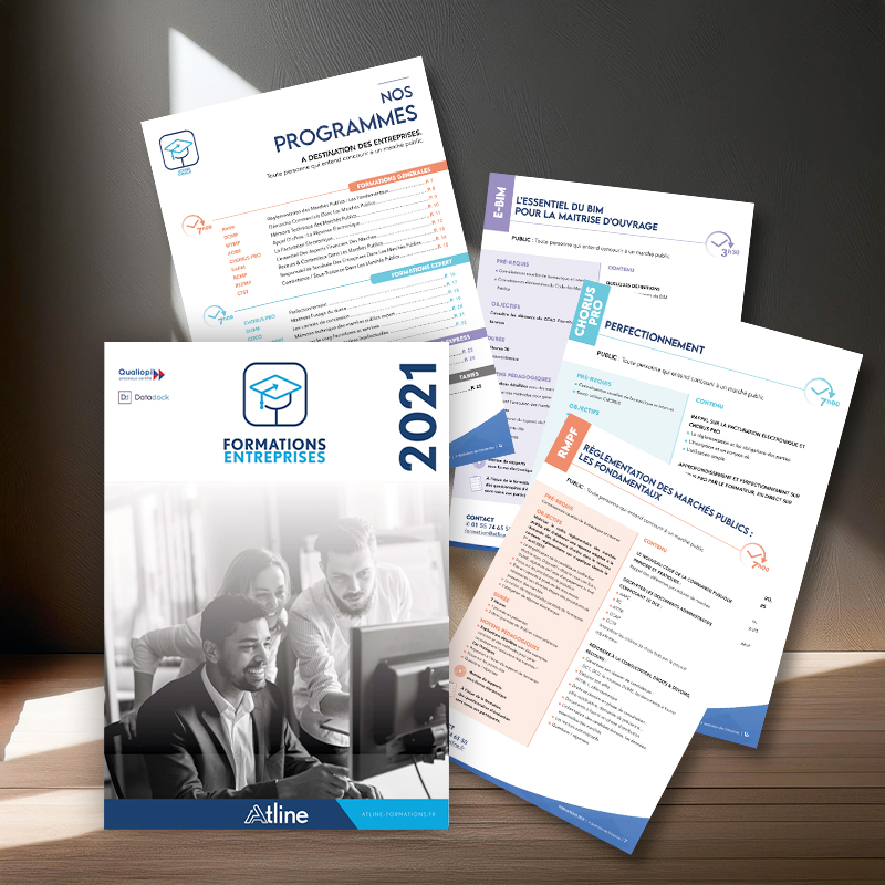 Supports imprimés pour formations professionnelles