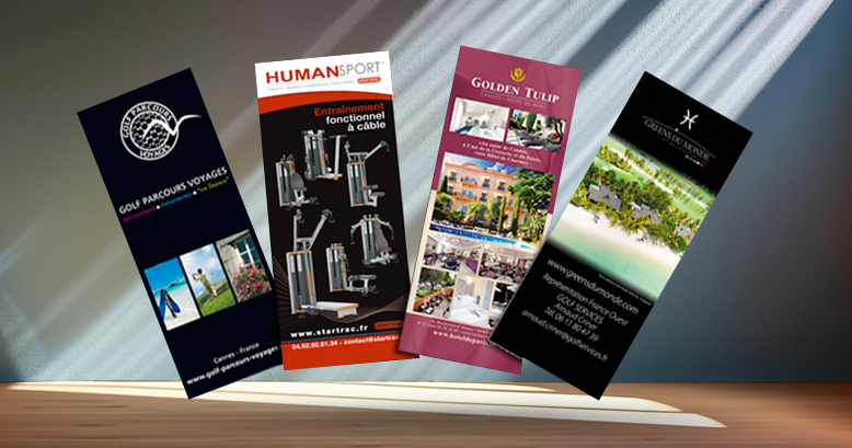 Supports promotionnels – roll-up et drapeaux