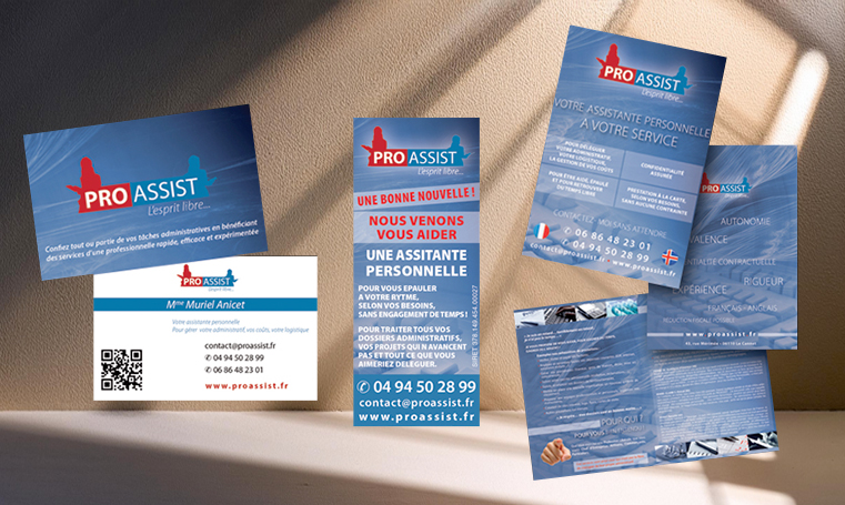 Charte graphique et supports – gestion d’entreprises à domicile