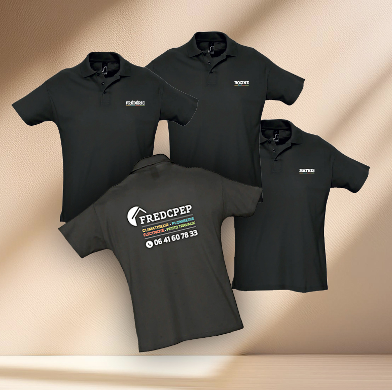 Tee-shirts promotionnels – identité entrepreneuriale