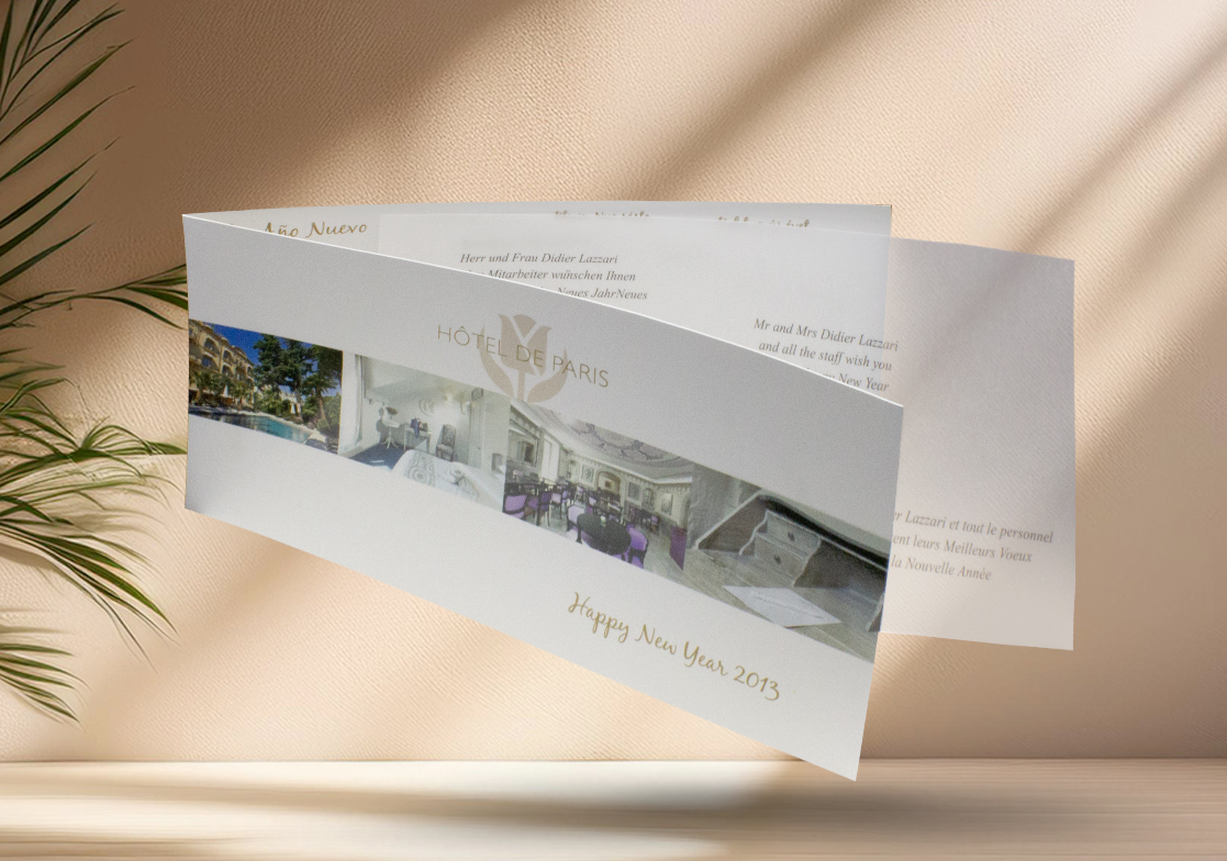Carte de vœux – Hôtel de Paris (Cannes)